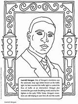 Coloring Pages Garrett Morgan History Print Color Crafts Colouring Blank Title sketch template