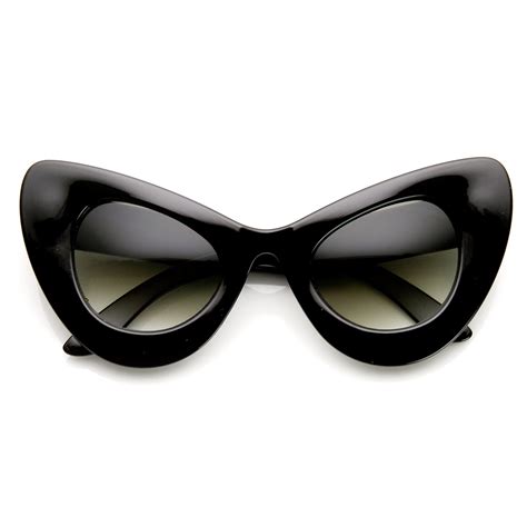 High Fashion Bold Oversized Womens Cat Eye Sunglasses