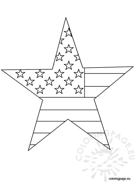 july star coloring page