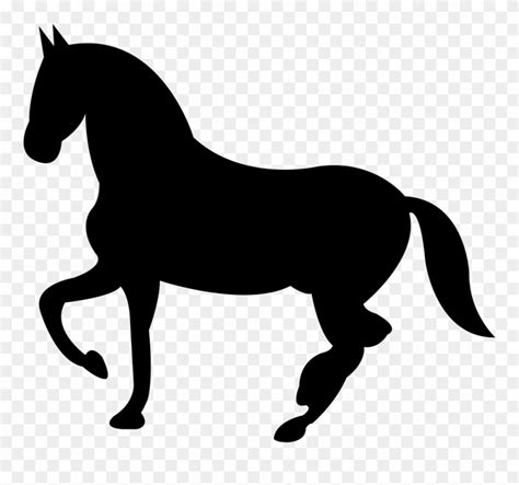 dancing black horse shape  svg png horse logo vector png clipart  pinclipart