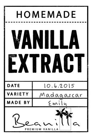homemade vanilla extract labels printable   homemade vanilla