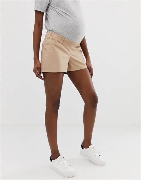 asos design maternity chino short    bump waistband asos chino shorts asos