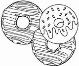 Donut Donuts Mewarnai Studio Coloringpagesfortoddlers sketch template