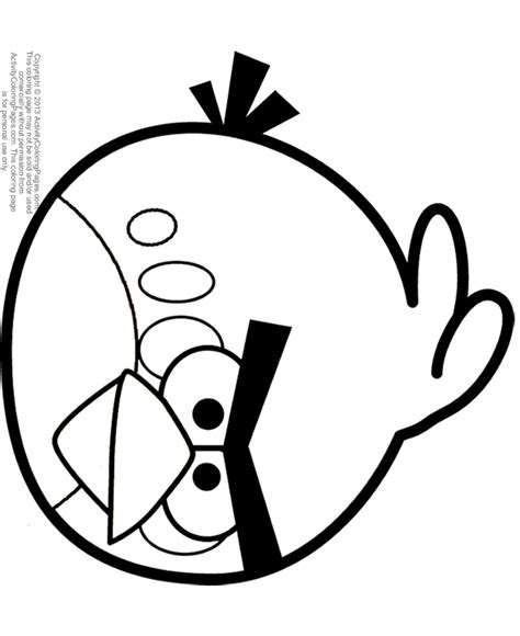 orange angry bird coloring page coloring pages