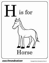 Horse Coloring Letter Timvandevall sketch template