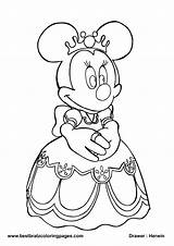 Minnie Mouse Coloring Pages Mickey Printable Drawing Disney Kids Outline Queen Bow 1209 Print Birthday Cartoon Princess Face Surfing Color sketch template