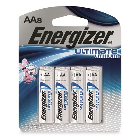 energizer ultimate lithium aa batteries  pack  batteries