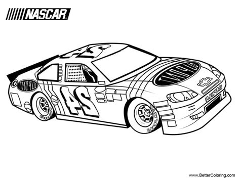 nascar coloring pages drawing pictures  printable coloring pages