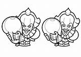 Pennywise Adulti Justcolor Vectorial Adultos Grippe ça Clipparts Difficiles Adultes Nggallery sketch template