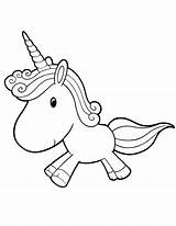 Unicorn Coloring Pages Baby Printable Getcoloringpages Cute Print sketch template