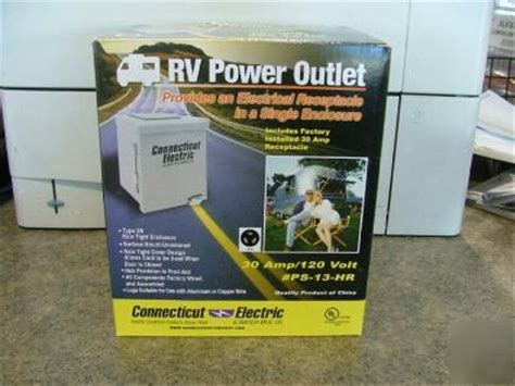 rv power outlet  amp electrical receptacle