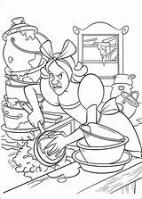 Cenerentola Sorelle Cucina Pulire Devono sketch template