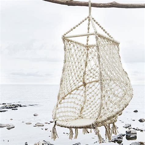 hanging rope swing seat  primrose plum notonthehighstreetcom