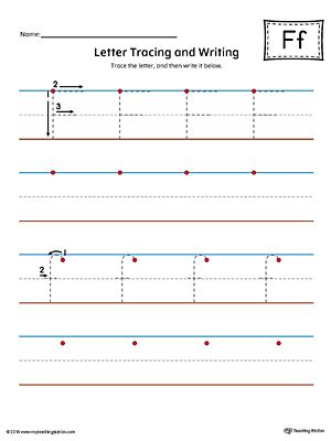 letter  tracing  writing printable worksheet color