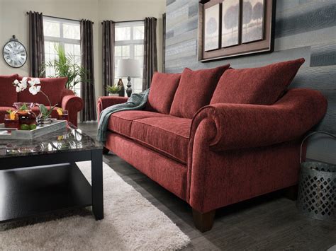 reese chenille sofa red red sofa home room design sofa