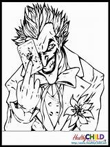 Pages Joker Coloring Getcolorings sketch template