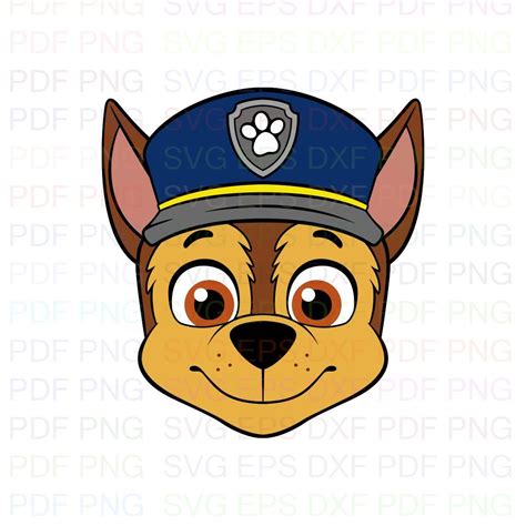 chase face paw patrol svg dxf eps  png   porn website