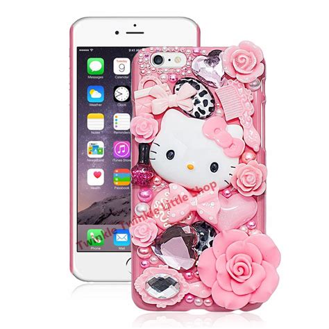 buy cute  kitty crystal pearl  case  iphone  cover phone cases