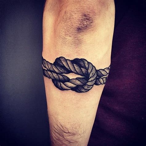 atbarberoussetattooer knot tattoo arm berlin