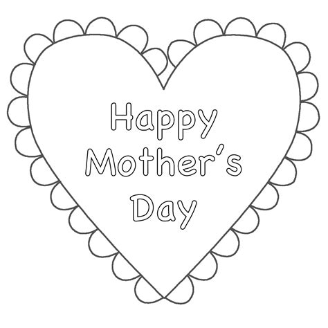 coloring pages  mothers day cards coloring pages