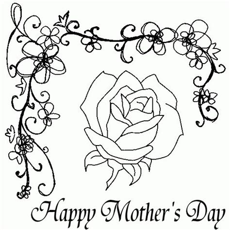 mothers day flowers coloring pages  piclancercom mothers day