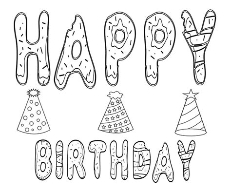happy birthday coloring pages  adults toddlers  coloring