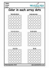 Worksheets Arrays Multiplication Array Repeated sketch template