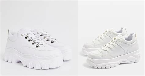 chunky white sneakers    youll   pair