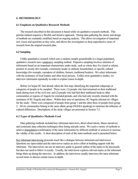 methodology  qualitative research  chapter  research