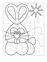 Puzzel Colorat Rompecabezas Conejo Decupat Pascua Osterhase Konijn Bunny Pasqua Lapin Rompecabeza Ostern Puzzles Jetztmalen Nukleuren Pasti Kleurplaten Pesquisa Colorir sketch template