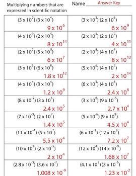 multiplying numbers expressed  scientific notation scientific