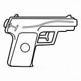 Pistola Pistolas Niñas sketch template
