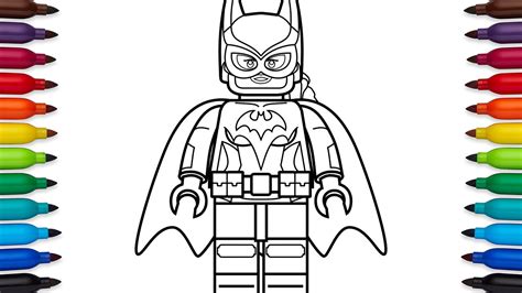 draw lego batgirl   lego batman  coloring pages