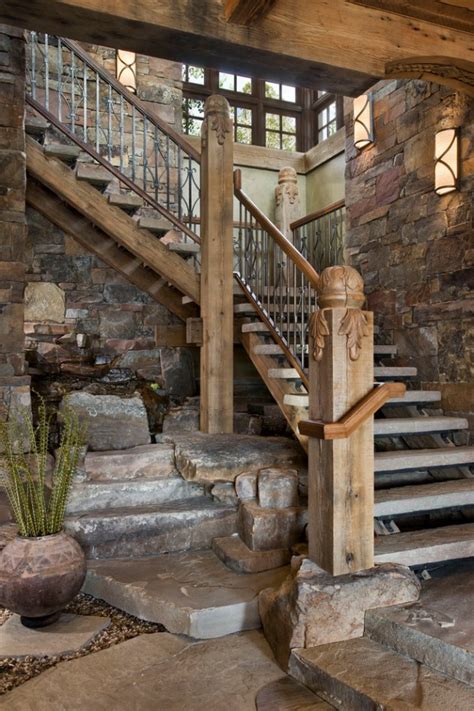 splendid rustic staircase designs  inspire   ideas