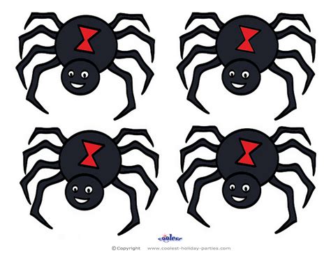 small printable colored spider coolest  printables