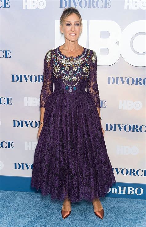 Sarah Jessica Parker Wore A Purple Bejeweled Gown — And Had A Mini Sex
