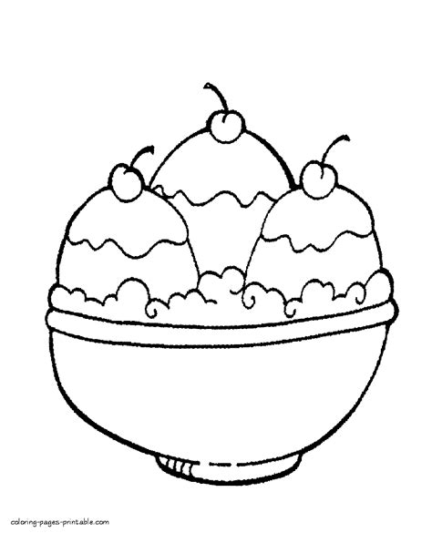 ice cream coloring pages coloring pages printablecom