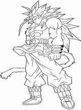 Goku Ssj5 Saiyan Dragon Coloriage Lineart Pelautscom Coloringme Coloriages Coloringhome sketch template