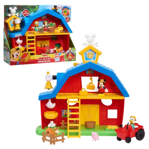 disney junior mickey mouse barnyard fun playset officially licensed
