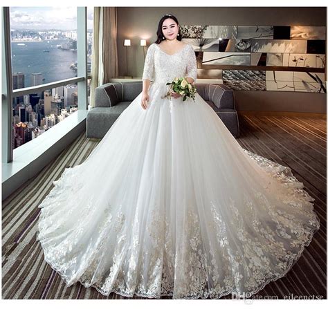 2019 plus size for fat women wedding dress xl 4 xl special