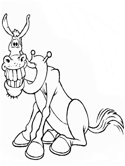 donkey animals coloring pages coloring book