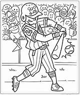 Coloring Pages Sports Baseball Hitter Sheets Adult Pritable sketch template