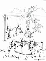 Coloring Playground Pages Recess Equipment Color Getcolorings Getdrawings Number sketch template