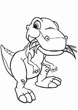 Land Before Time Coloring Pages Foot Little Ducky Eating Kids Color Petrie Print Printable Cartoons Chomper Colouring Getcolorings sketch template