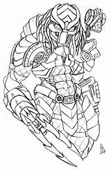 Predator Coloring Pages Armor Drawing Mask Pencil Deviantart Custom Getdrawings sketch template