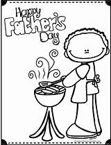 Fathers Donuts Grilling sketch template