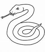 Snake Coloring Pages Printable Serpent Coloriage Snakes Simple Cobra Mamba Line Drawings Animals Dessiner Animal Drawing Grass Color Children Un sketch template