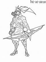 Overwatch Coloring Pages Color Print раскраски Hanzo Colouring Cool Printable Sheets sketch template