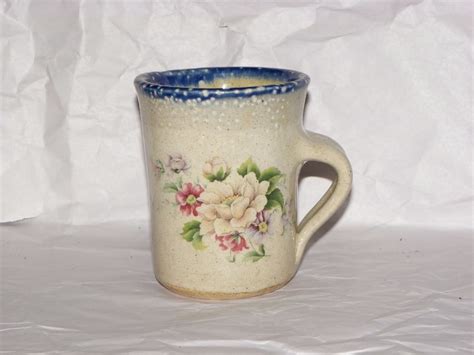 monroe salt works maine made stoneware pembroke floral coffee mug 4