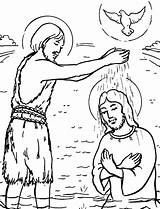 Jesus Baptism Coloring John Pages Baptist Kids Printable Color Print Getdrawings Getcolorings Tocolor Button Using sketch template